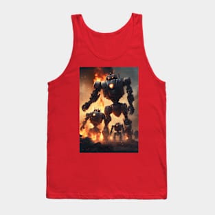 Robot Attack Tank Top